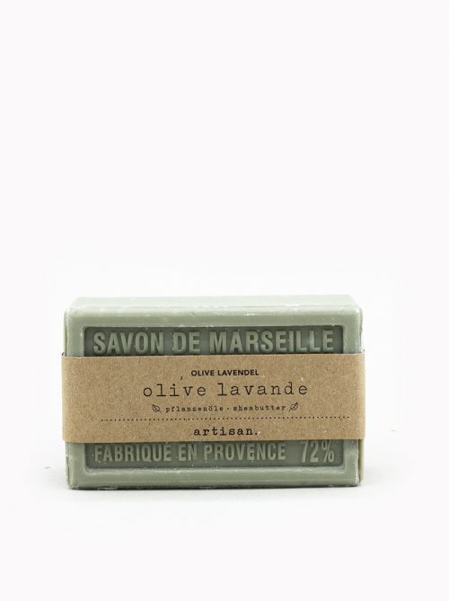 Naturseife Olive-Lavendel, feste Hand - und Duschseife, Savon de Marseille von artisan.