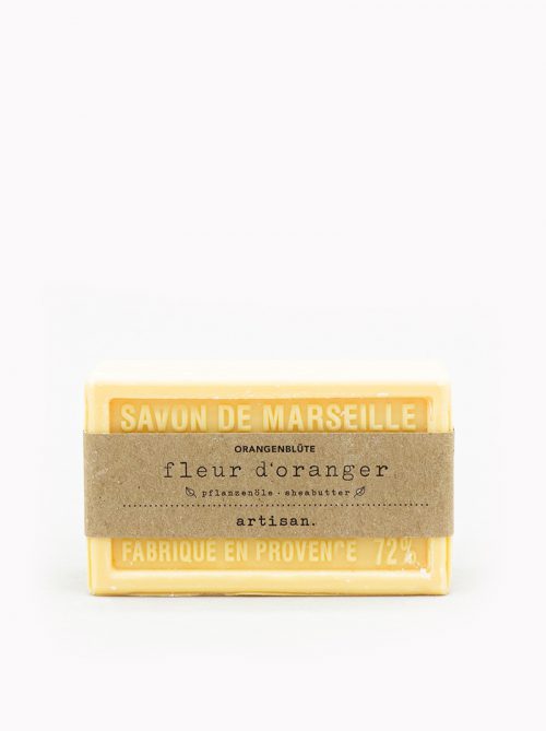 Naturseife Orangenblüte, feste Hand - und Duschseife, Savon de Marseille von artisan.