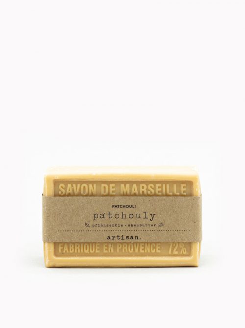 Naturseife Patchouli, feste Hand - und Duschseife, Savon de Marseille von artisan.
