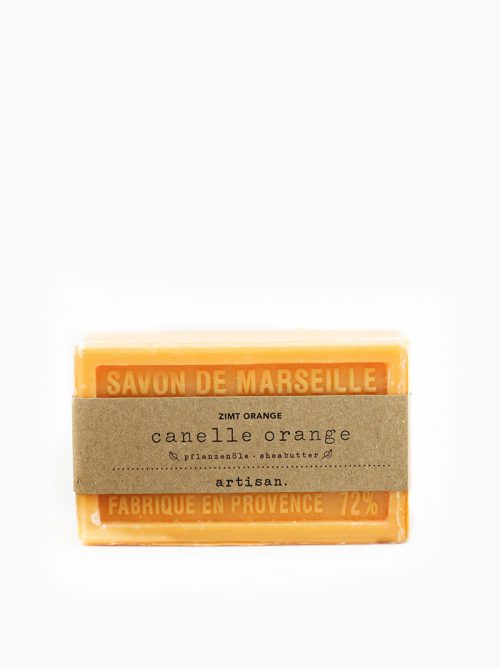 Naturseife Zimt-Orange, feste Hand - und Duschseife, Savon de Marseille von artisan.