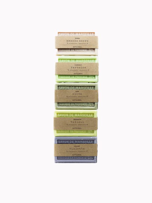 Naturseifen-Sparpaket Midi, 5 feste Hand-und Duschseifen,  Savon de Marseille von artisan