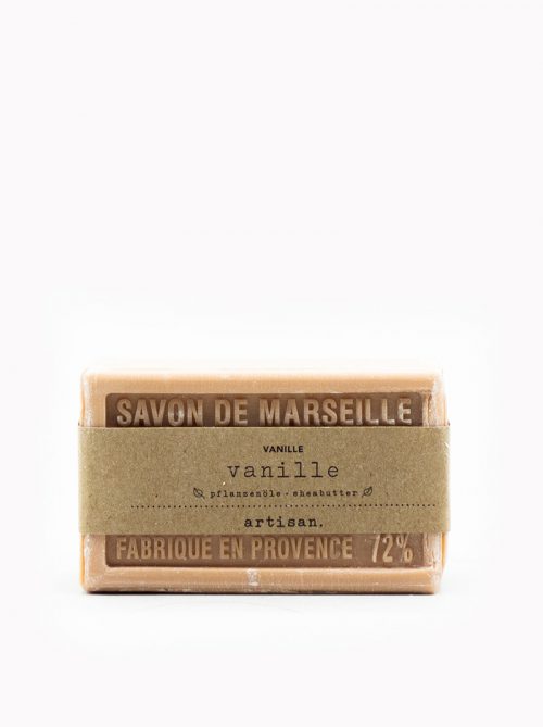 Naturseife Vanille, feste Hand - und Duschseife, Savon de Marseille von artisan.