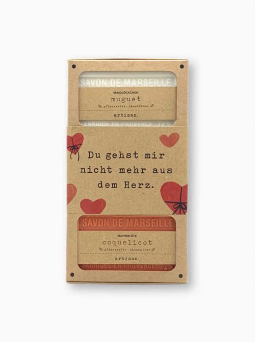 Naturseifen-Geschenkset Herz